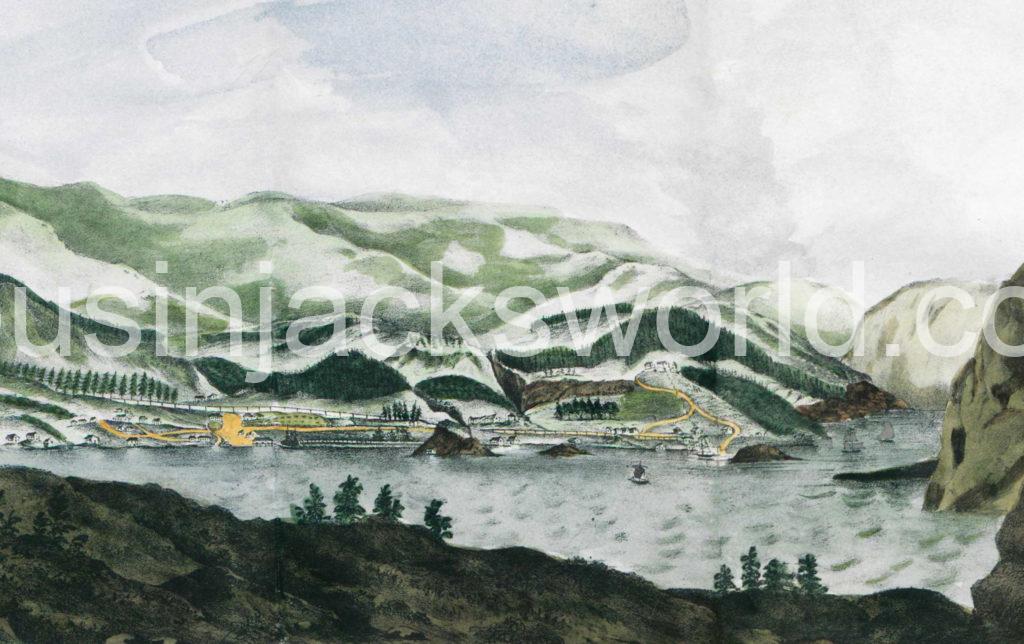 Alten copper works and mines, Kafjord, Norway 1832