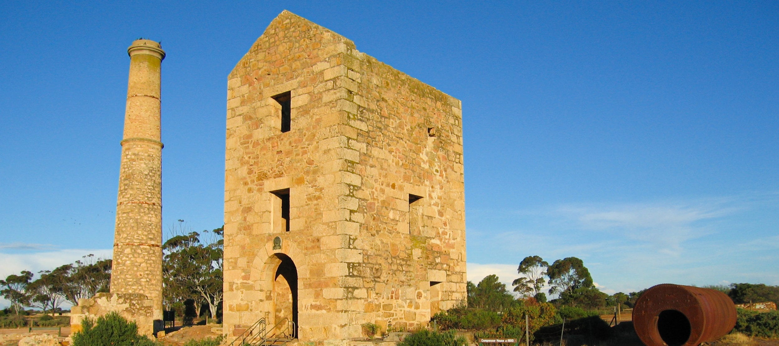 Cousin Jacks built Hughes's engine house, Moonta Mine, Australia