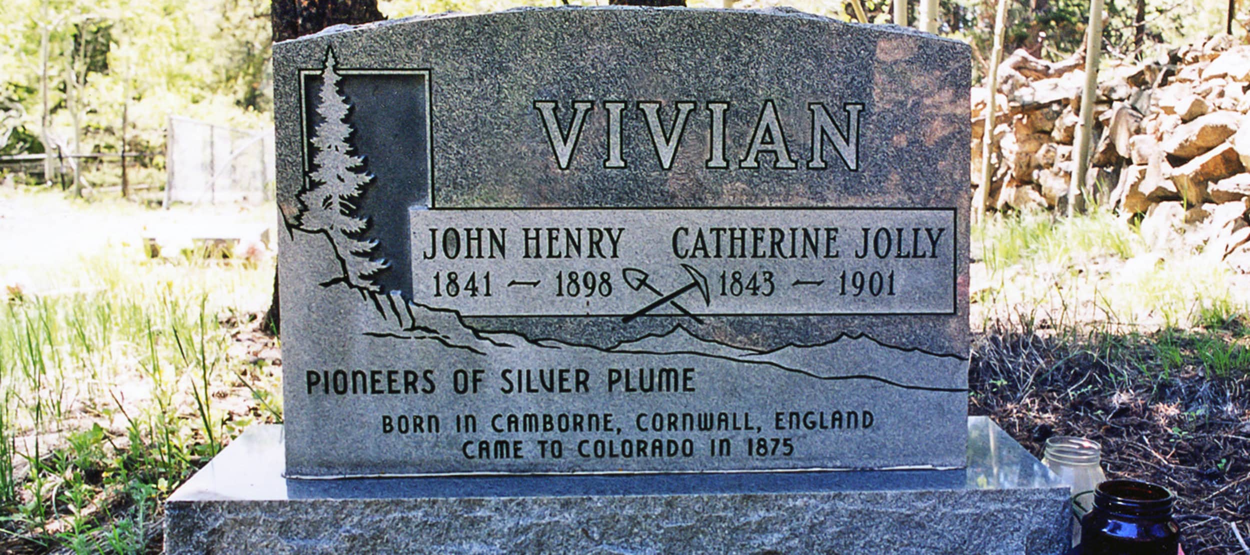 A Cousin Jacks Headstone, Silver Plume, Colorado