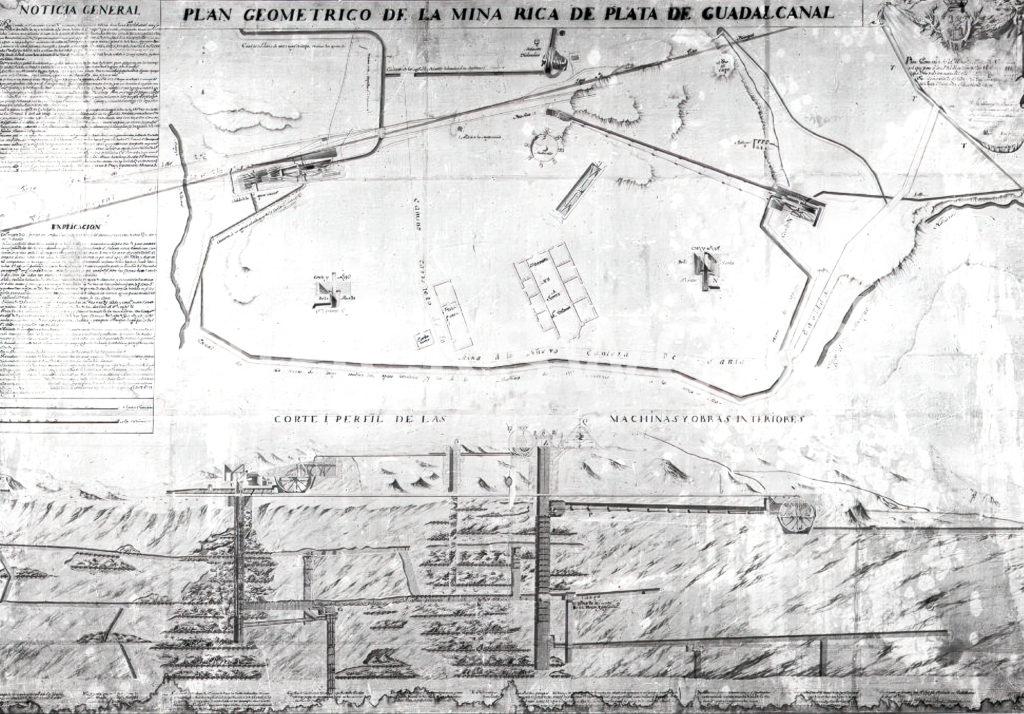 Pozo Rico Guadalcanal plan and section 1774