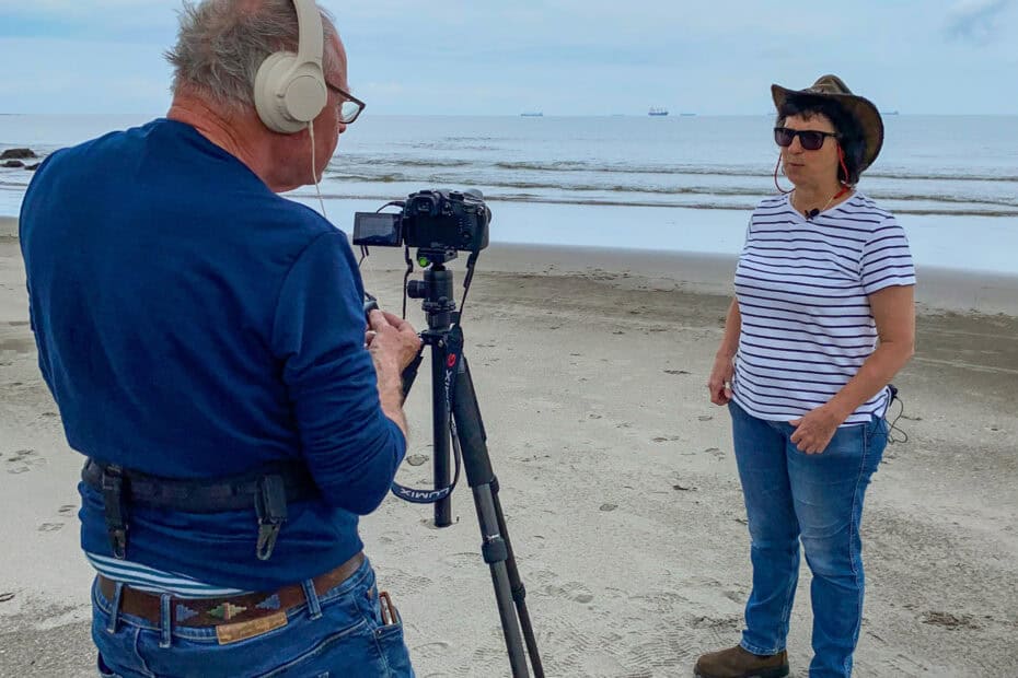 Filming at at Mocambo Beach near Veracruz